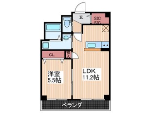 クレール矢賀駅前の物件間取画像